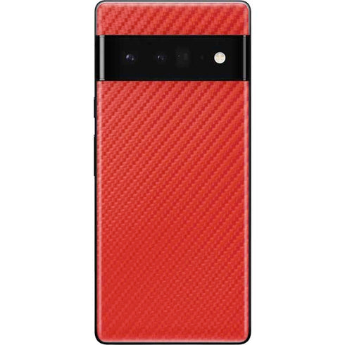 Red Carbon Fiber Specialty Material Google Pixel 6 Pro Skin